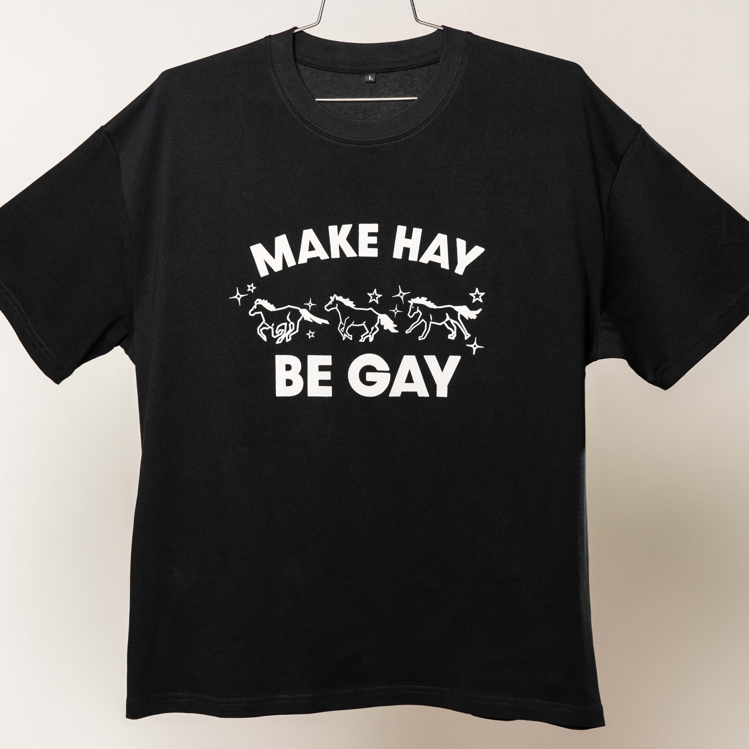 Make Hay Be Gay Tee – Black